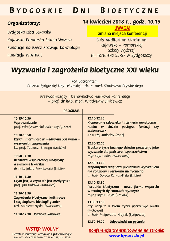 Wyzwania i zagrożenia bioetyczne XXI wieku