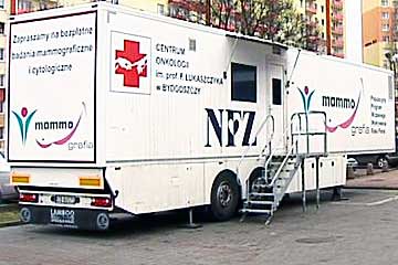 Bezpłatne badania mammograficzne - mammobus.