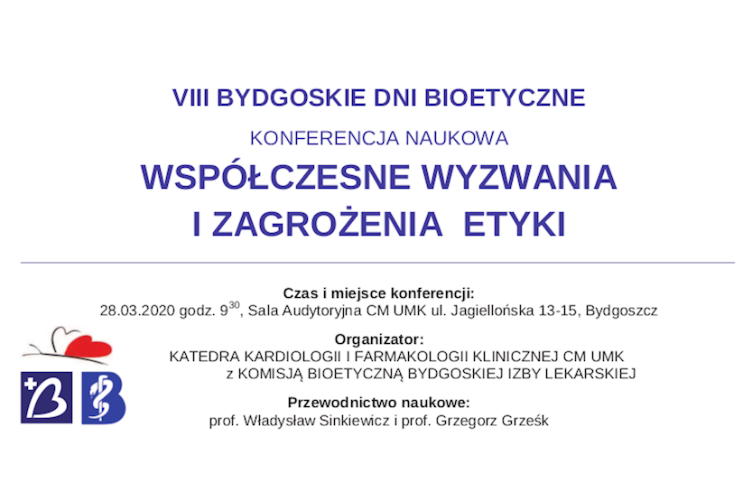 ODWOŁANIE Konferencji Naukowej „Współczesne wyzwania i zagrożenia etyki”