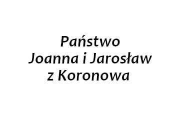 Darczyńca: Państwo Joanna i Jarosław z Koronowa