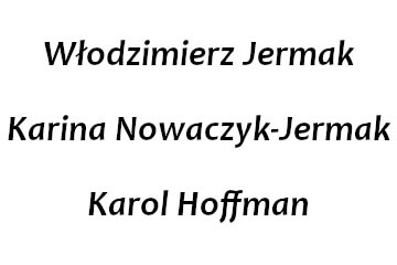 Darczyńca: Włodzimierz Jermak, Karina Nowaczyk-Jermak, Karol Hoffman