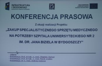 Konferencja Prasowa z okazji realizacji projektu współfinansowanego przez Unię Europejską ze środków Europejskiego Funduszu Rozwoju Regionalnego